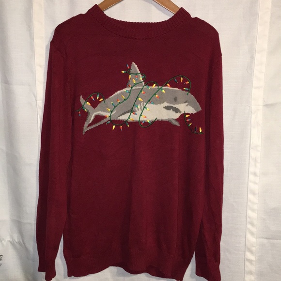Alex Stevens Mens Large Shark Christmas 